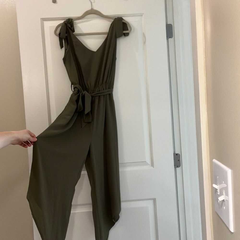 Green jumpsuit